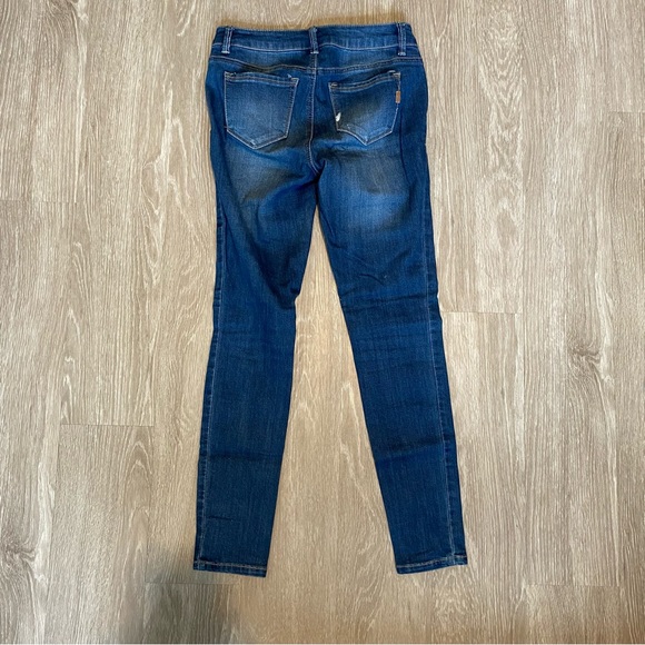 1822 Denim Slightly Distressed Skinny Jeans, 26, Blue - Picture 3 of 6